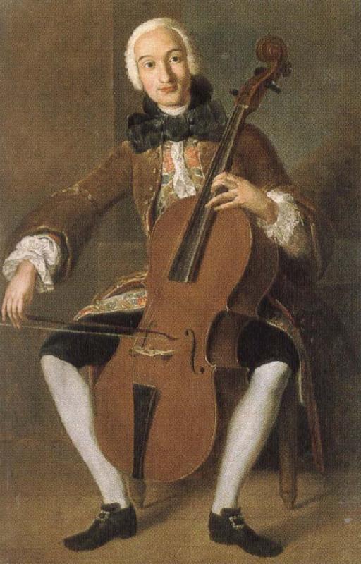 Johann Wolfgang von Goethe who worked in vienna and madrid. he was a fine cellist Germany oil painting art